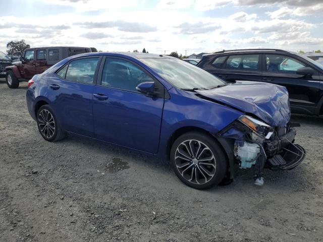 2T1BURHEXEC222771 - 2014 TOYOTA COROLLA L BLUE photo 4