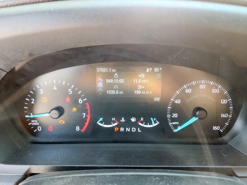 1FM5K8AC5NGB17803 - 2022 FORD EXPLORER POLICE INTERCEPTOR BLACK photo 9