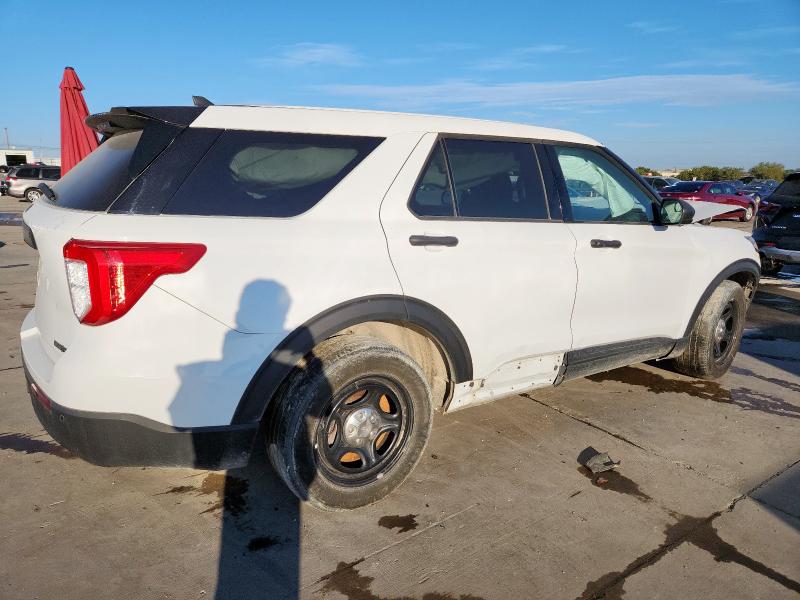 1FM5K8AB7PGA04574 - 2023 FORD EXPLORER POLICE INTERCEPTOR Beyaz fotoğraf 3