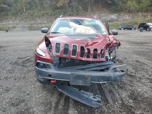 1C4PJMBS4EW157147 - 2014 JEEP CHEROKEE TRAILHAWK BURGUNDY photo 5