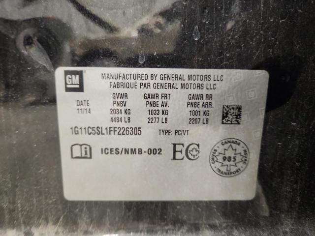 1G11C5SL1FF226305 - 2015 CHEVROLET MALIBU 1LT 黑色 照片 13