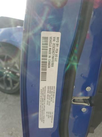 2C3CDXCT7NH157659 - 2022 DODGE CHARGER R/T BLUE photo 12
