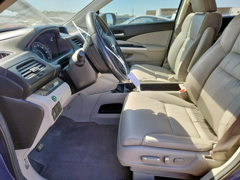 2HKRM3H77DH510000 - 2013 HONDA CR-V EXL BLUE photo 7