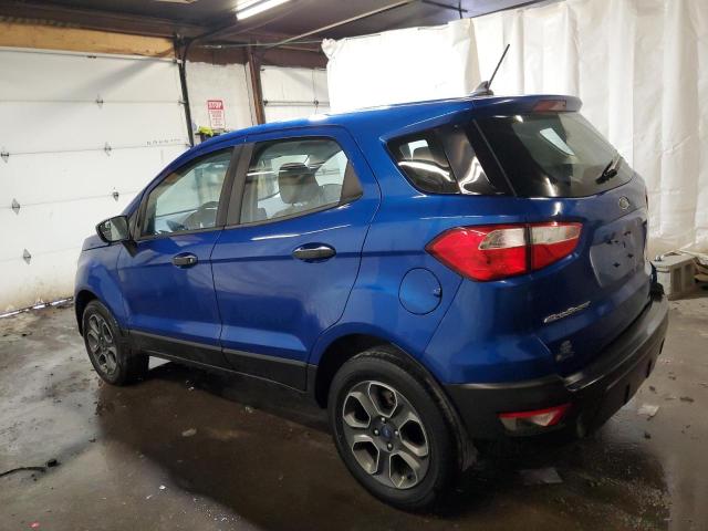 MAJ3S2FEXLC340061 - 2020 FORD ECOSPORT S BLUE photo 2