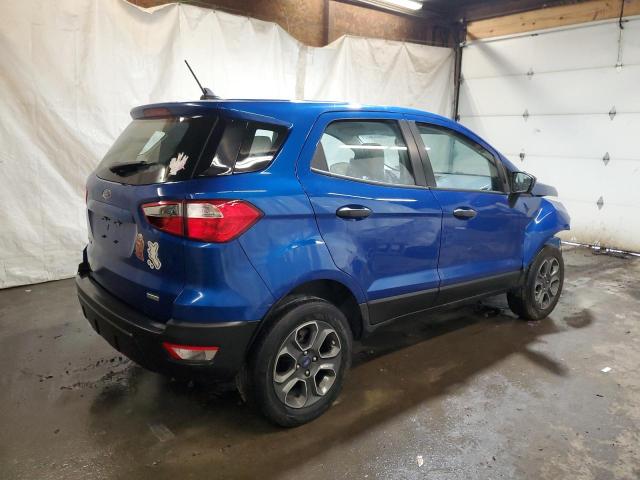 MAJ3S2FEXLC340061 - 2020 FORD ECOSPORT S BLUE photo 3