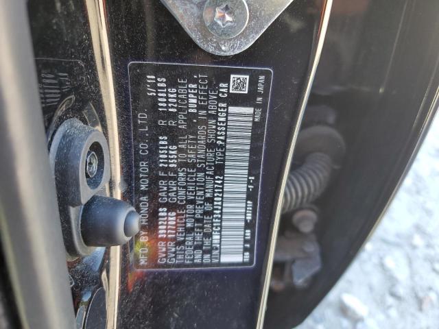 JHMFC1F34JX021742 - 2018 HONDA CIVIC EX Schwarz Foto 13