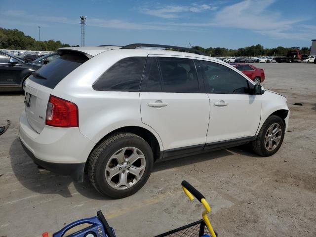 2FMDK3JC8DBB57989 - 2013 FORD EDGE SEL WHITE photo 3