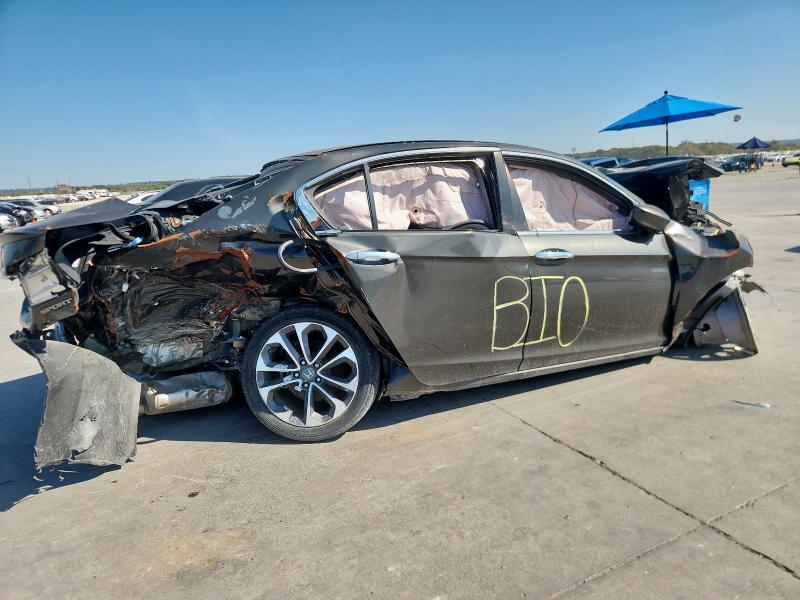 1HGCR2F50FA097951 - 2015 HONDA ACCORD SPORT GRAY photo 3