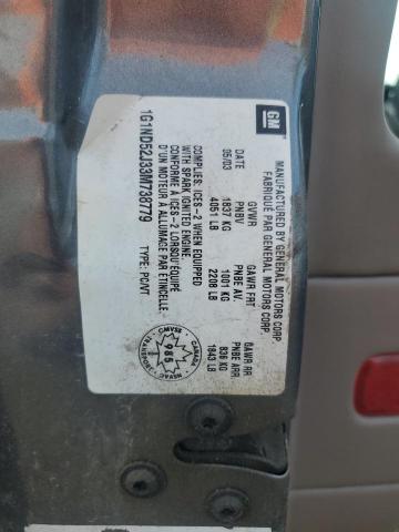 1G1ND52J33M738779 - 2003 CHEVROLET MALIBU GRAY photo 12