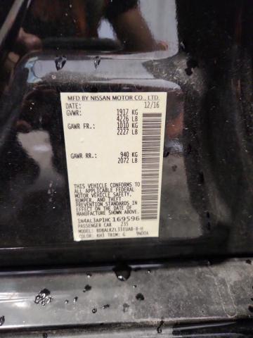 1N4AL3AP1HC169596 - 2017 NISSAN ALTIMA 2.5 შავი ფოტო 12