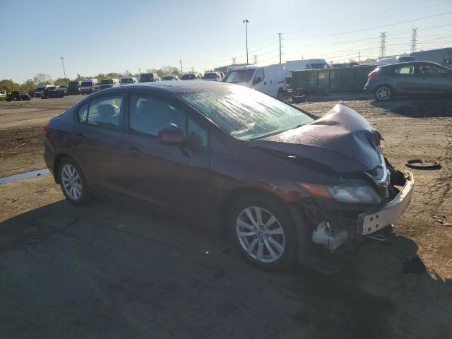 19XFB2F96CE026958 - 2012 HONDA CIVIC EXL Бордовый фото 4