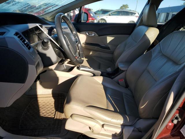 19XFB2F96CE026958 - 2012 HONDA CIVIC EXL Бордовый фото 7