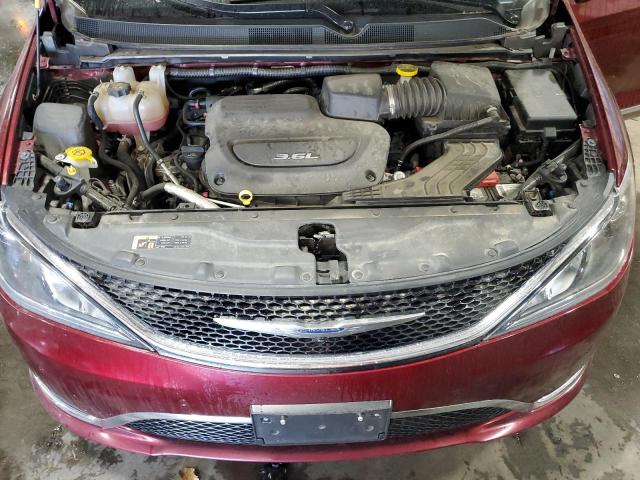 2C4RC1EG1HR689364 - 2017 CHRYSLER PACIFICA TOURING L PLUS MAROON photo 12