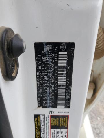 4T4BF3EK3BR116468 - 2011 TOYOTA CAMRY BASE WHITE photo 12