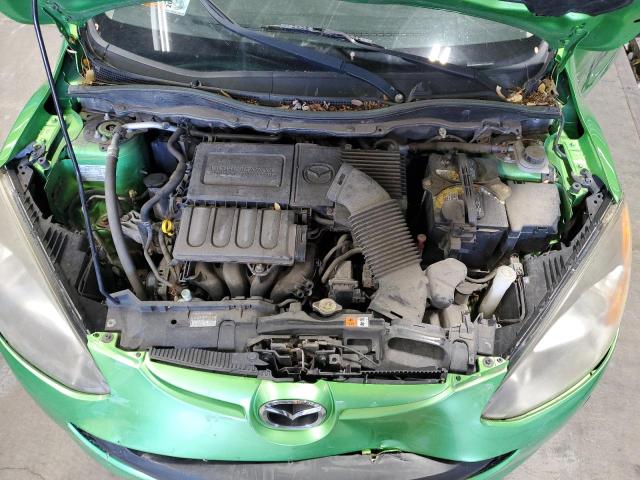 JM1DE1KY3C0146392 - 2012 MAZDA MAZDA2 GREEN photo 11
