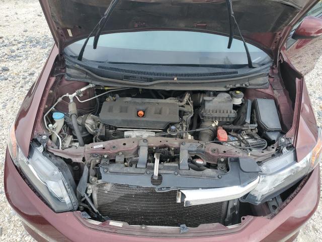 19XFB2F59CE062737 - 2012 HONDA CIVIC LX 勃艮第红 照片 11