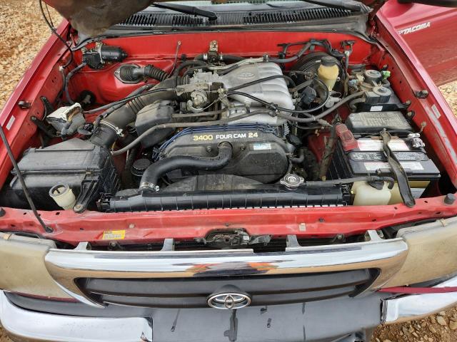 4TASN92N6YZ612990 - 2000 TOYOTA TACOMA XTRACAB PRERUNNER RED photo 11