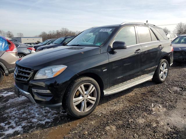 4JGDA5HB5CA028436 - 2012 MERCEDES-BENZ ML 350 4MATIC BLACK photo 1