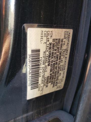 3N1BC1CP6BL510750 - 2011 NISSAN VERSA S 黑色 照片 12