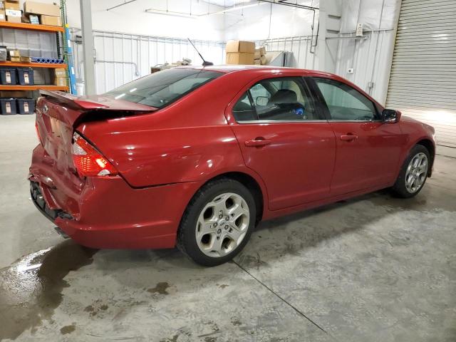 3FAHP0HA4BR144235 - 2011 FORD FUSION SE RED photo 3