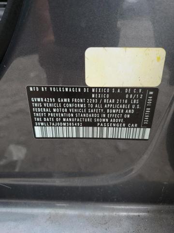 3VWLL7AJ0DM365492 - 2013 VOLKSWAGEN JETTA TDI Boz foto 13