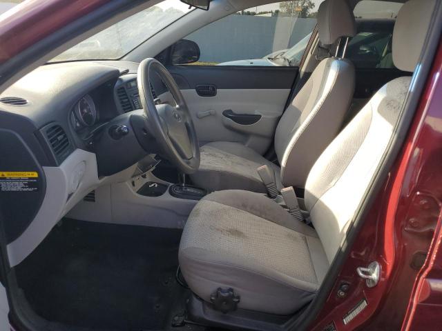 KMHCN4AC9AU423907 - 2010 HYUNDAI ACCENT GLS BURGUNDY photo 7