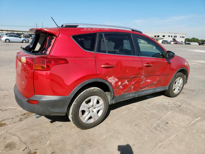 JTMZFREV2FD052794 - 2015 TOYOTA RAV4 LE 红色 照片 3