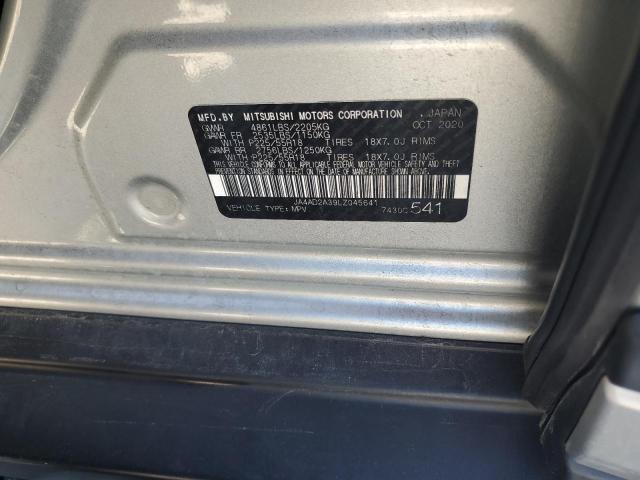 JA4AD2A39LZ045641 - 2020 MITSUBISHI OUTLANDER ES ვერცხლისფერი ფოტო 13