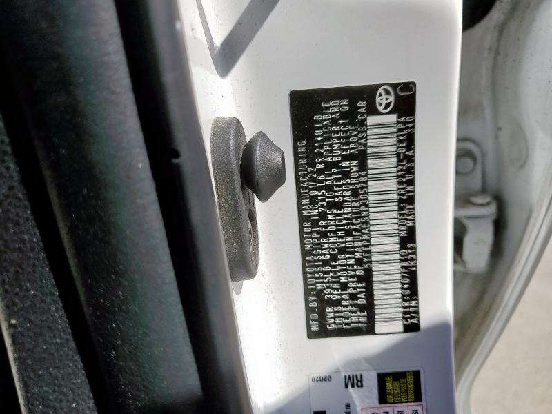 5YFEPMAE5NP305784 - 2022 TOYOTA COROLLA LE Biały zdjęcie 12