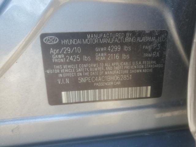 5NPEC4AC1BH062851 - 2011 HYUNDAI SONATA SE 灰色 照片 12