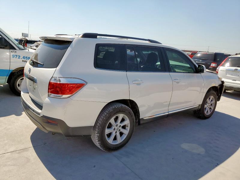 5TDZK3EH8DS121833 - 2013 TOYOTA HIGHLANDER BASE 白色 照片 3