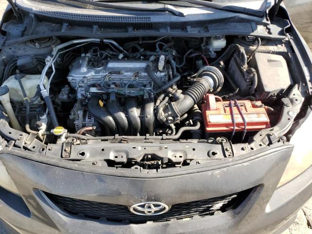 1NXBU40E09Z052374 - 2009 TOYOTA COROLLA BASE Gris photo 11