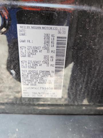 5N1AT2MTXLC799408 - 2020 NISSAN ROGUE S BLACK photo 13