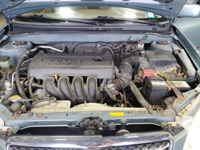 2T1BR32E87C744891 - 2007 TOYOTA COROLLA CE მწვანე ფოტო 11