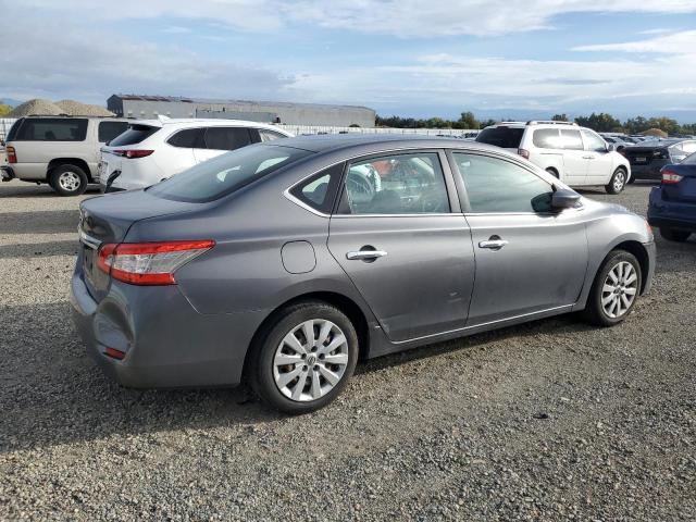 3N1AB7AP6FY221719 - 2015 NISSAN SENTRA S GRAY photo 3