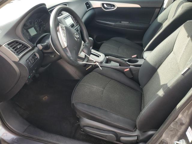 3N1AB7AP6FY221719 - 2015 NISSAN SENTRA S GRAY photo 7