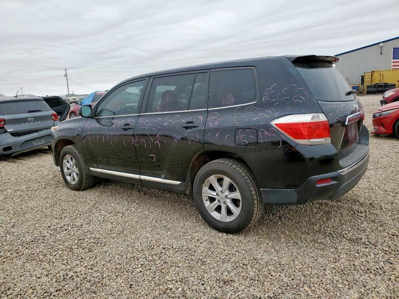 5TDZK3EH6BS035269 - 2011 TOYOTA HIGHLANDER BASE Черный фото 2