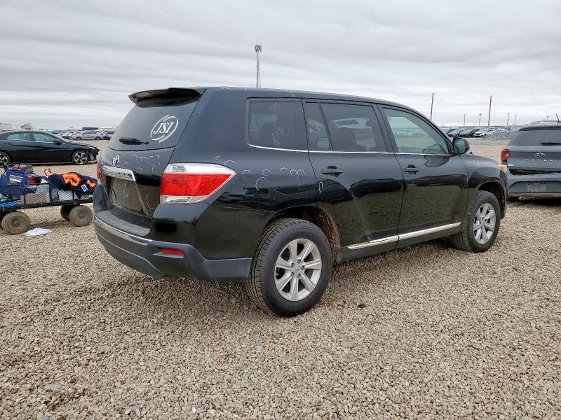 5TDZK3EH6BS035269 - 2011 TOYOTA HIGHLANDER BASE Черный фото 3