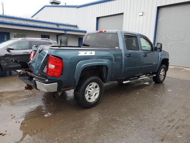 1GCHK23K28F125046 - 2008 CHEVROLET SILVERADO K2500 HEAVY DUTY BLUE photo 3