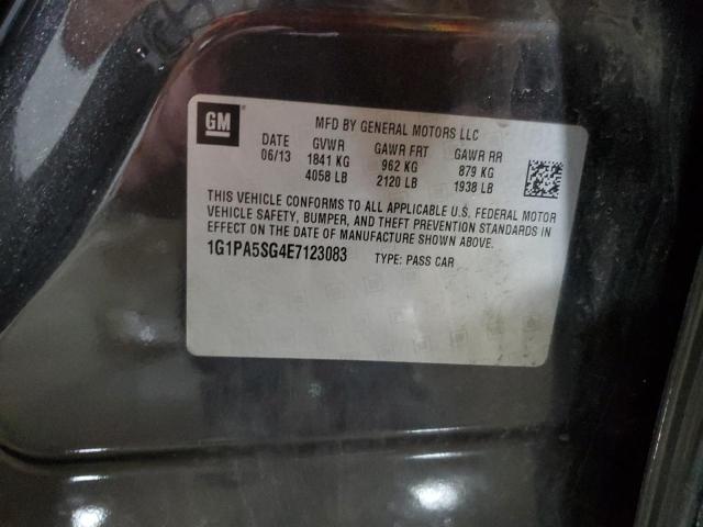 1G1PA5SG4E7123083 - 2014 CHEVROLET CRUZE LS გრაფიტი ფოტო 12