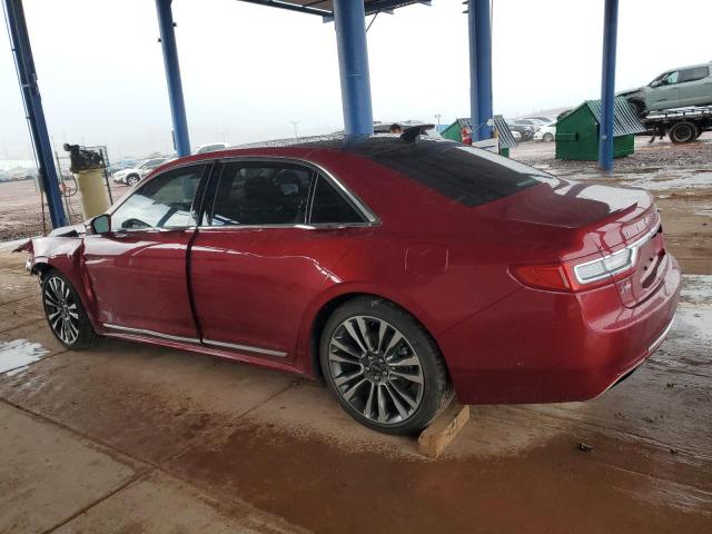 1LN6L9NC4K5602507 - 2019 LINCOLN CONTINENTAL RESERVE BURGUNDY photo 2