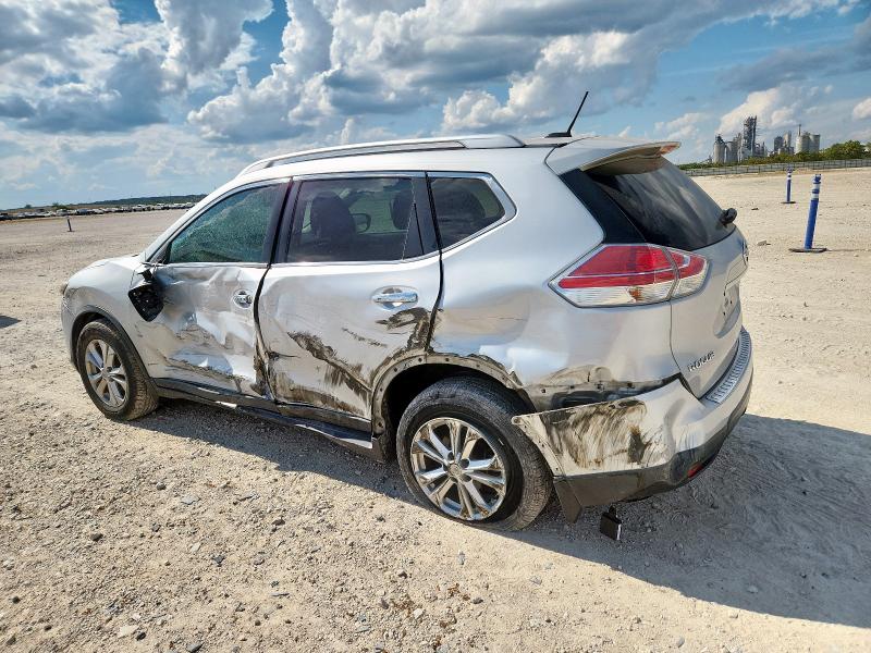 KNMAT2MT0GP703062 - 2016 NISSAN ROGUE S SILVER photo 2