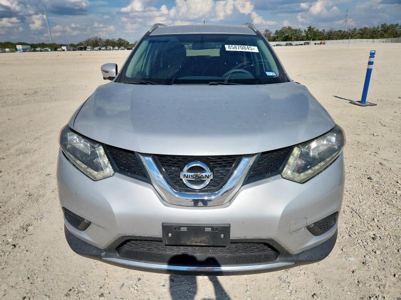 KNMAT2MT0GP703062 - 2016 NISSAN ROGUE S SILVER photo 5