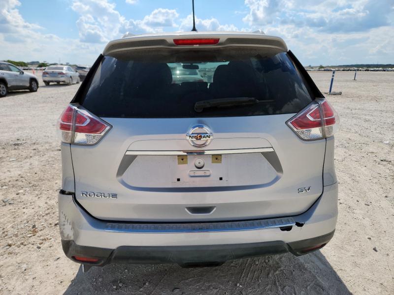 KNMAT2MT0GP703062 - 2016 NISSAN ROGUE S SILVER photo 6