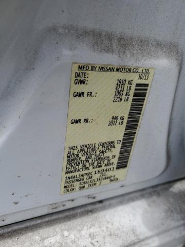 1N4AL3APXEC169401 - 2014 NISSAN ALTIMA 2.5 Beyaz fotoğraf 12