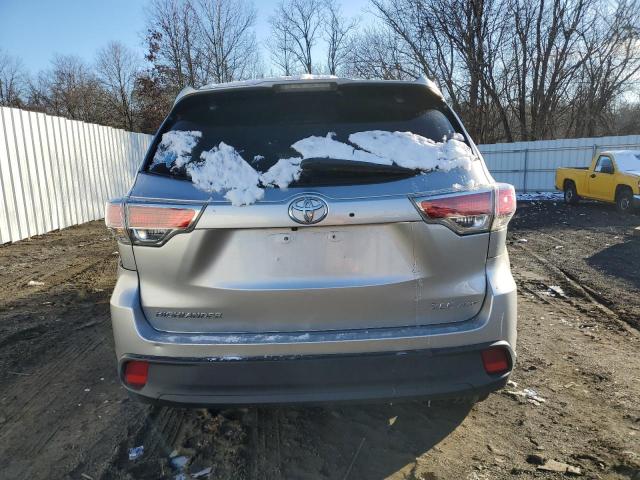 5TDJKRFH4GS313169 - 2016 TOYOTA HIGHLANDER XLE SILVER photo 6