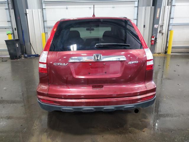 5J6RE4H58AL046041 - 2010 HONDA CR-V EX MAROON photo 6