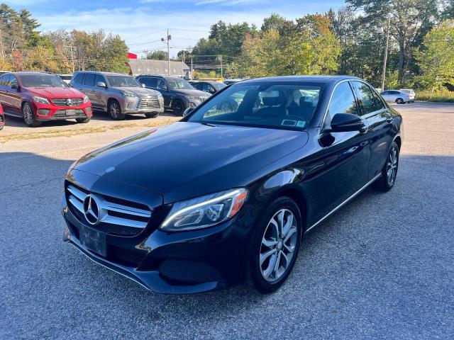 55SWF4KB6HU180997 - 2017 MERCEDES-BENZ C 300 4MATIC BLACK photo 2