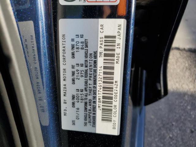 JM1BM1T74G1327114 - 2016 MAZDA 3 SPORT 蓝色 照片 12