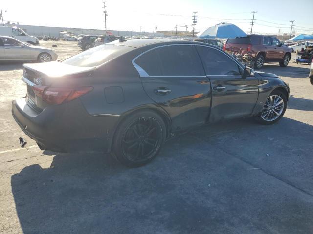 JN1EV7AP7JM352873 - 2018 INFINITI Q50 LUXE Սև լուսանկար 3